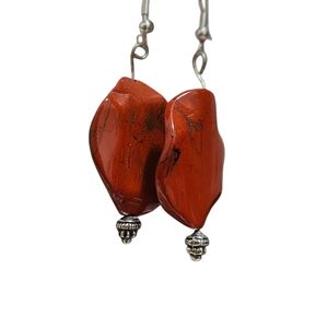 Hand Crafted Red Jasper Earrings